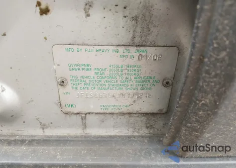 2003 Subaru Forester X from USA, damaged, VIN JF1SG63653H737276